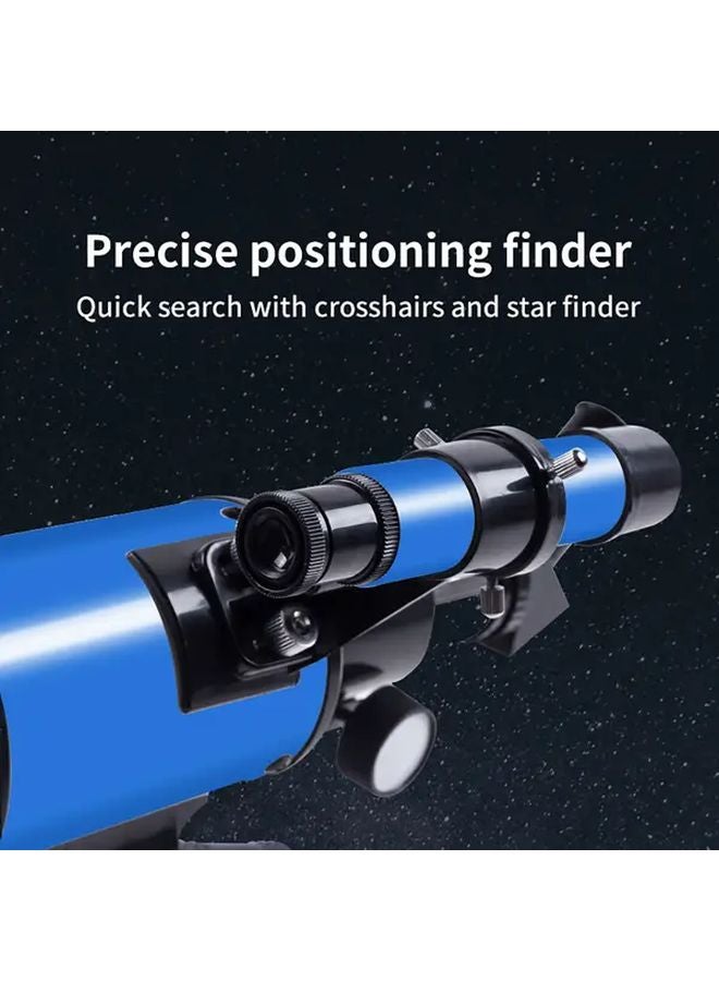 تلسكوب AFTERWAVE 150X HD70WYJ بفتحة 70 مم مع حامل ثلاثي القوائم وموجد وحامل هاتف لمراقبة القمر والكواكب والفضاء العميق - Image 4